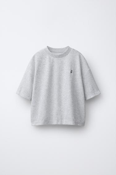 TOWELLING T-SHIRT AND BERMUDA SHORTS SET - Grey marl by Zara - Image 1
