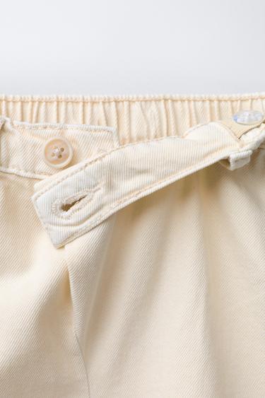 CROSSOVER WAIST BERMUDA SHORTS - Ecru by Zara - Image 2