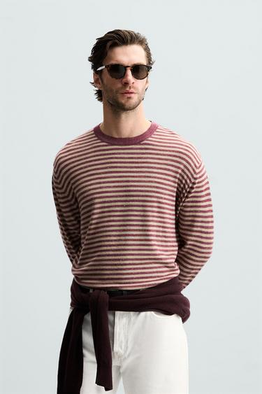 JERSEY JACQUARD RAYAS - rayas de Zara