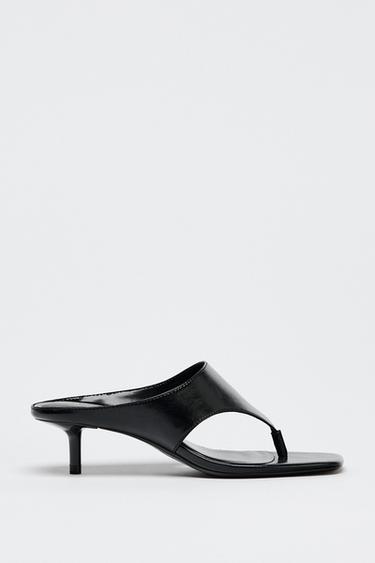 Zara 高跟涼鞋 - 黑色