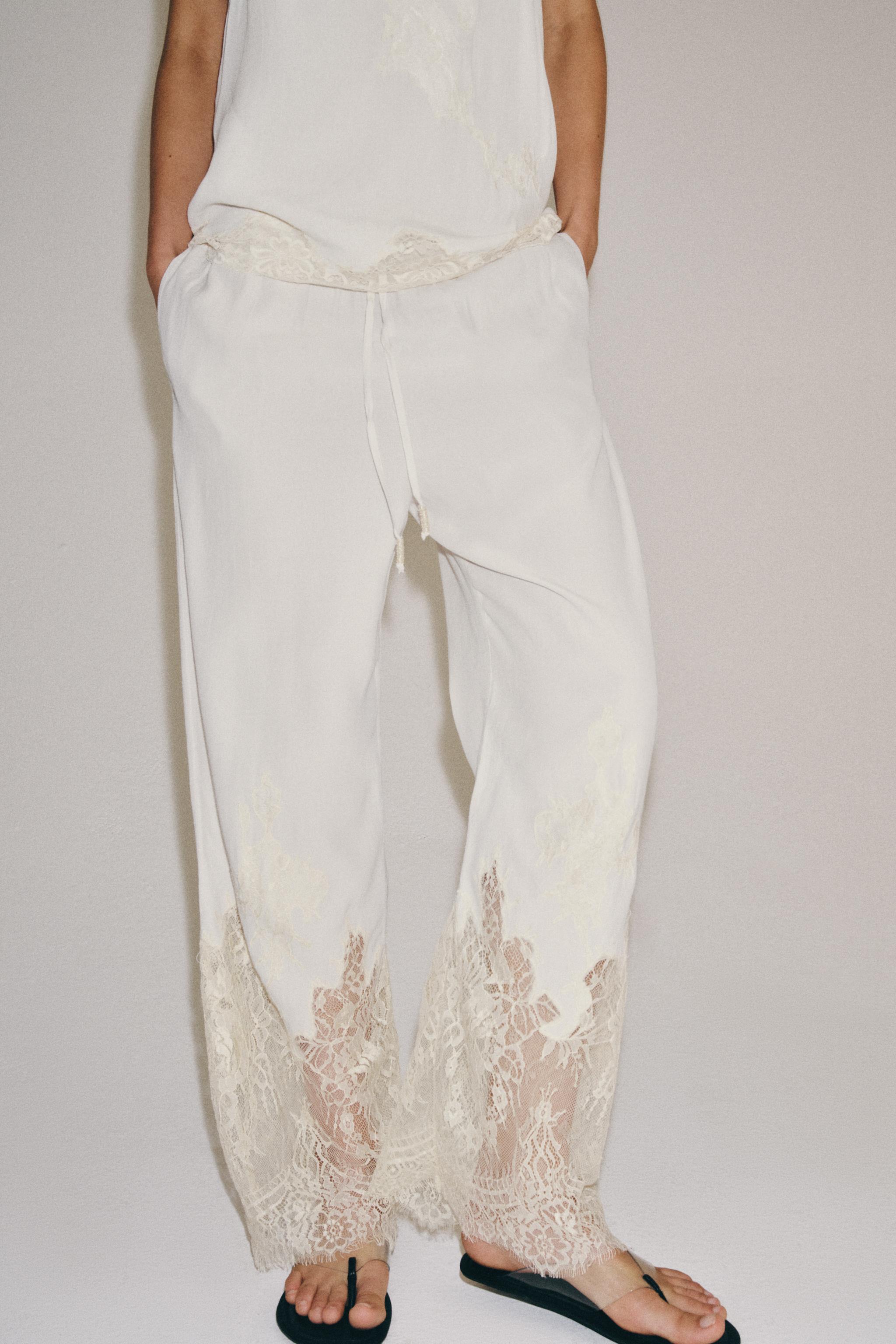 ZW COLLECTION LACE PAJAMA PANTS