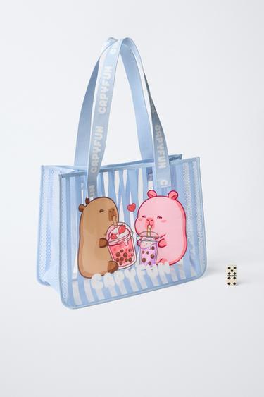 CAPYBARA CAPYFUN © TOTE BAG - Blue by Zara - Image 5