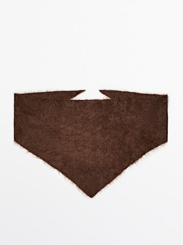 Zara 100% cashmere bandana - Brown