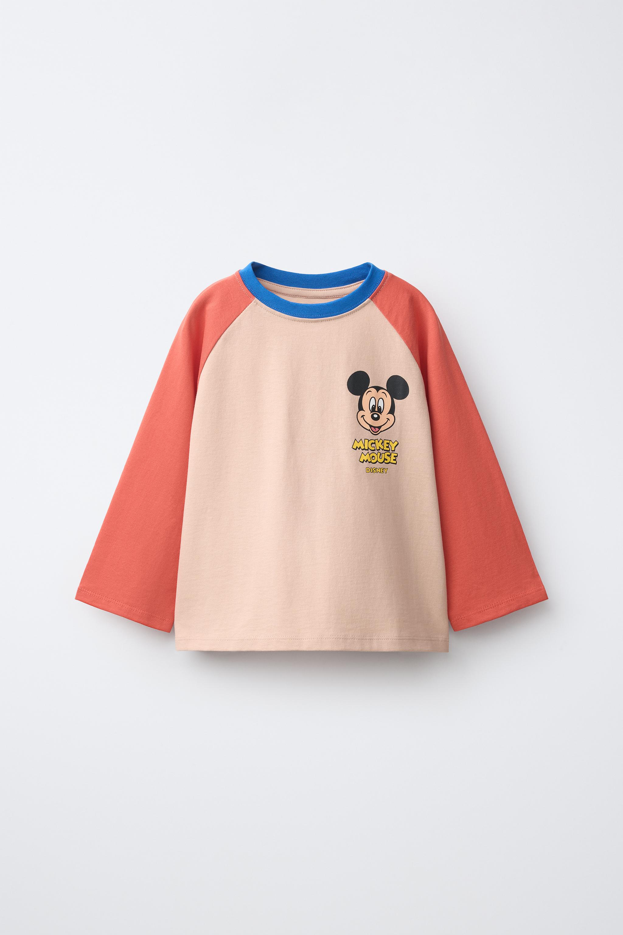 MICKEY MOUSE © DISNEY RAGLAN T-SHIRT — Bright orange