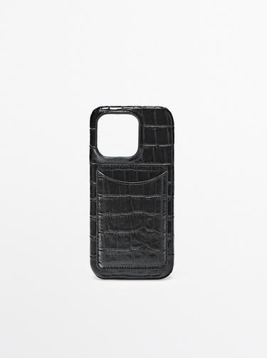 Zara Nappa leather iPhone 16 Pro case - Black
