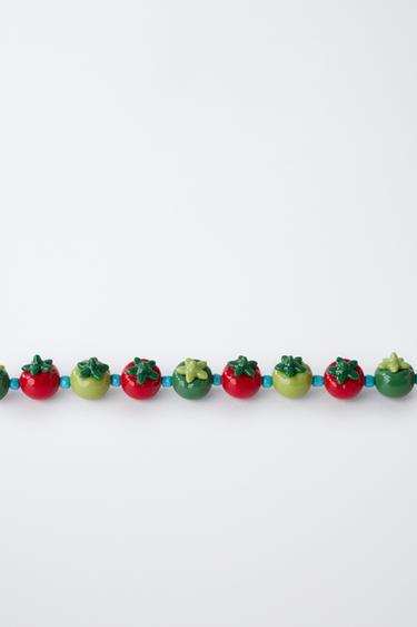 TOMATO BEAD NECKLACE - Red by Zara - Image 2