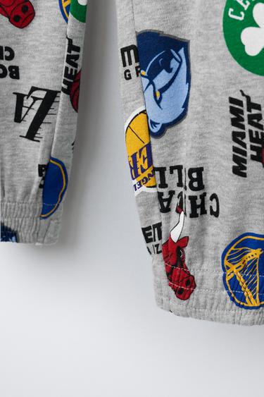 6-14 ANS/ PYJAMA NBA - MULTI TEAMS - Gris chiné de Zara - Image 7