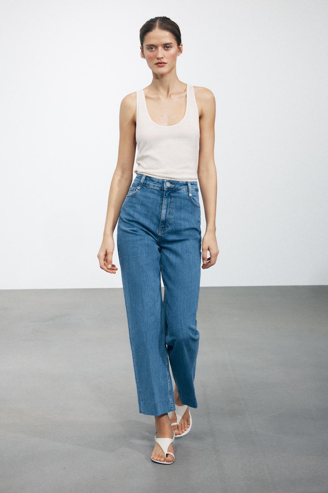 ZW COLLECTION HIGH-WAISTED PALAZZO JEANS