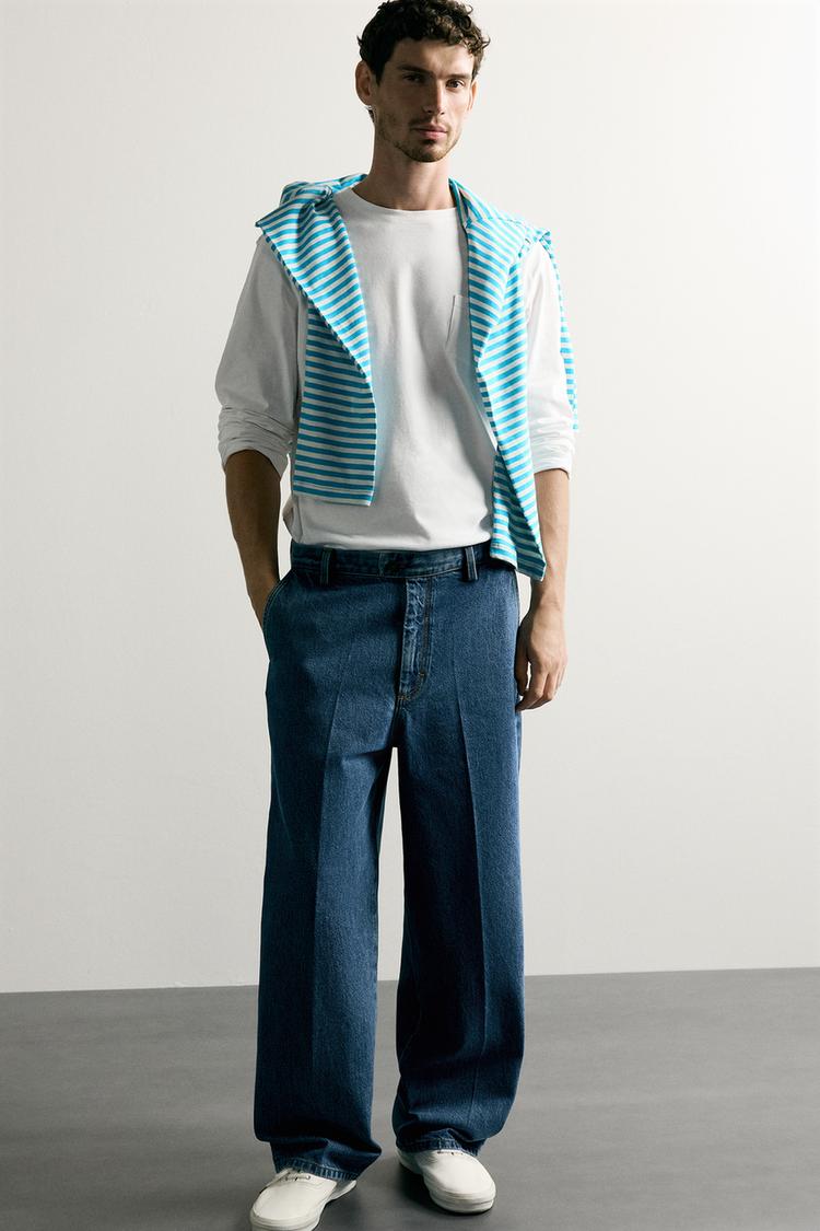 Pantalones chino de denim de ajuste regular 6