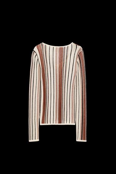Zara V NCK STRP JRSY - striped