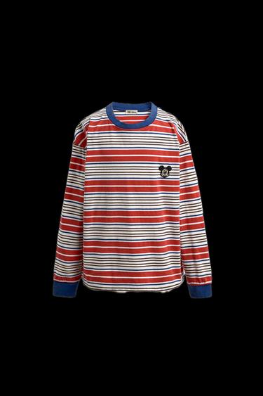 Zara STRIPED HARRY LAMBERT FOR ZARA X DISNEY T-SHIRT - Mint Green