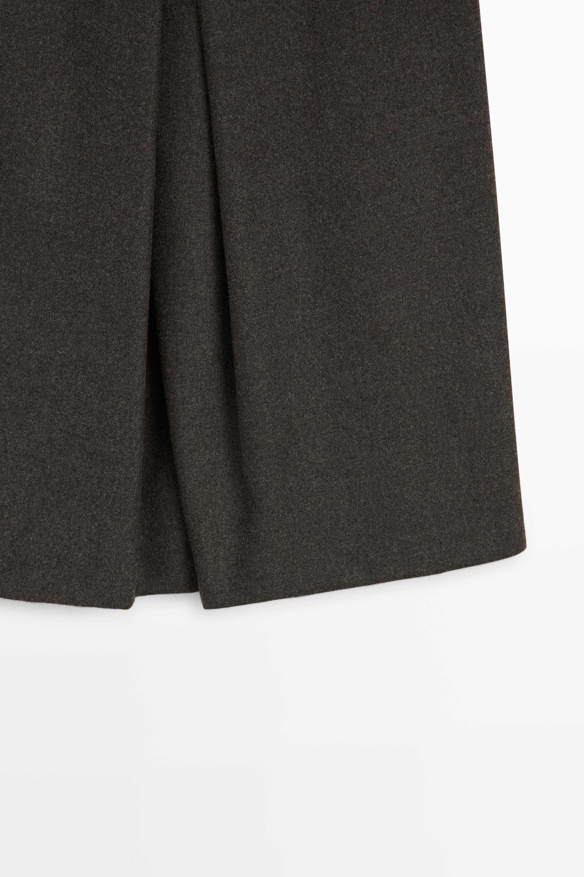 Wool blend skort