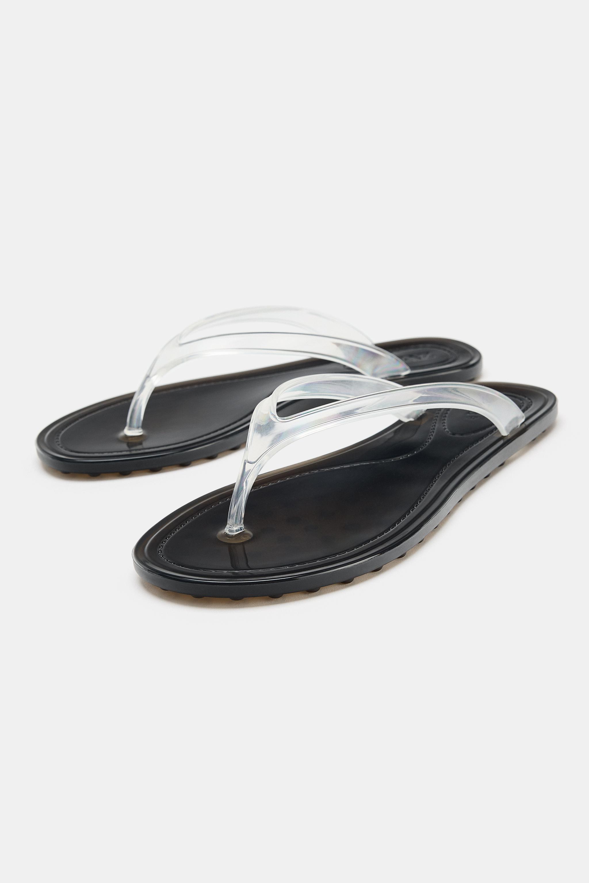 VINYL SLIDE SANDALS