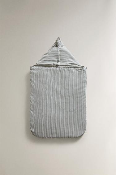 BABYSACK AUS BAUMWOLLE MIT STREIFEN - Grau von Zara - Bild 0