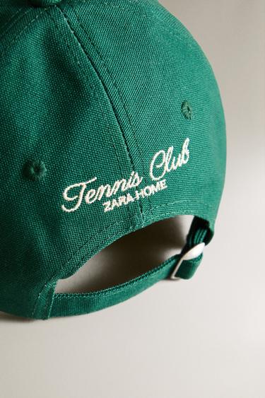 COTTON TENNIS CAP - Green by Zara - Image 3
