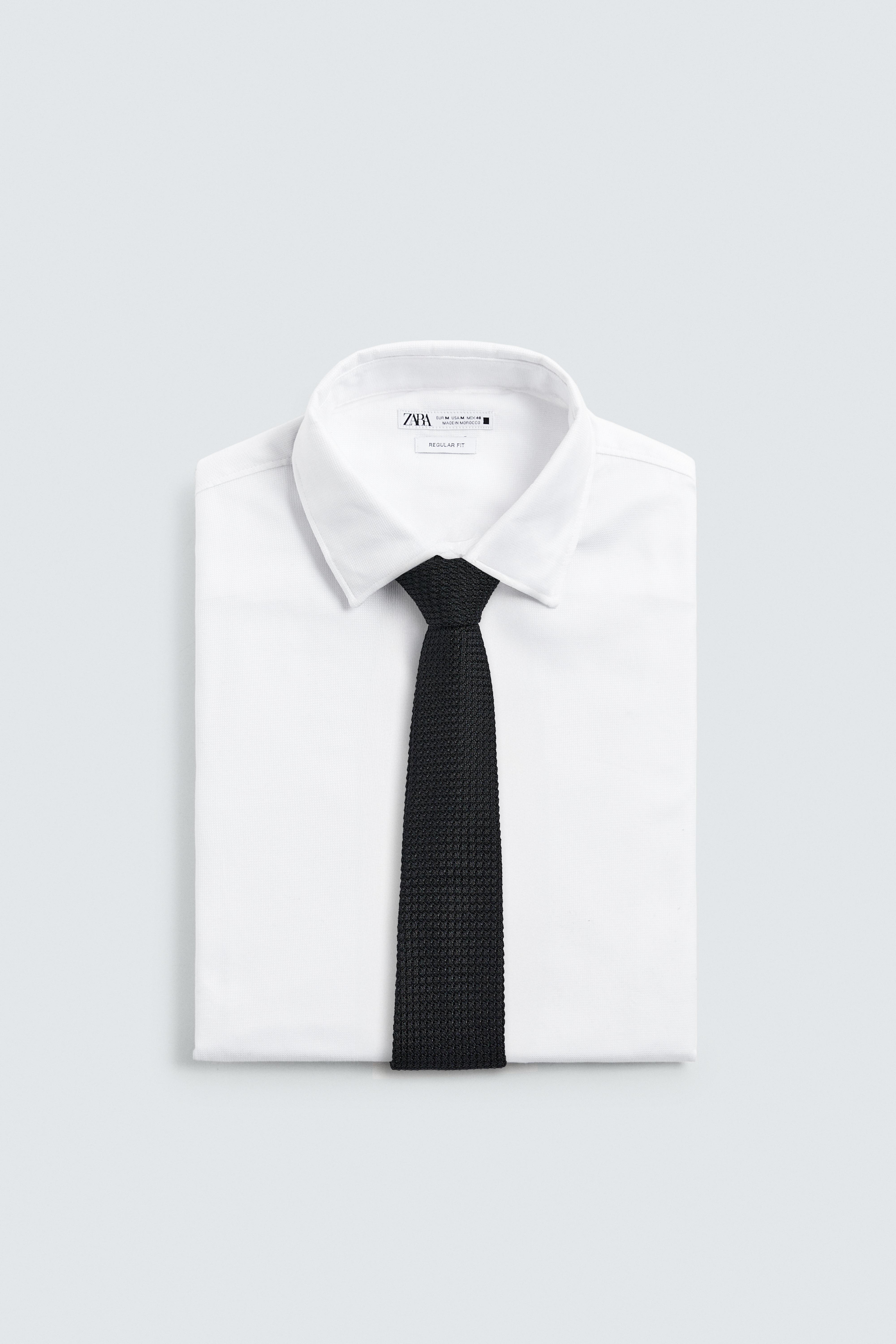 100% SILK TEXTURED TIE AARON LEVINE X ZARA