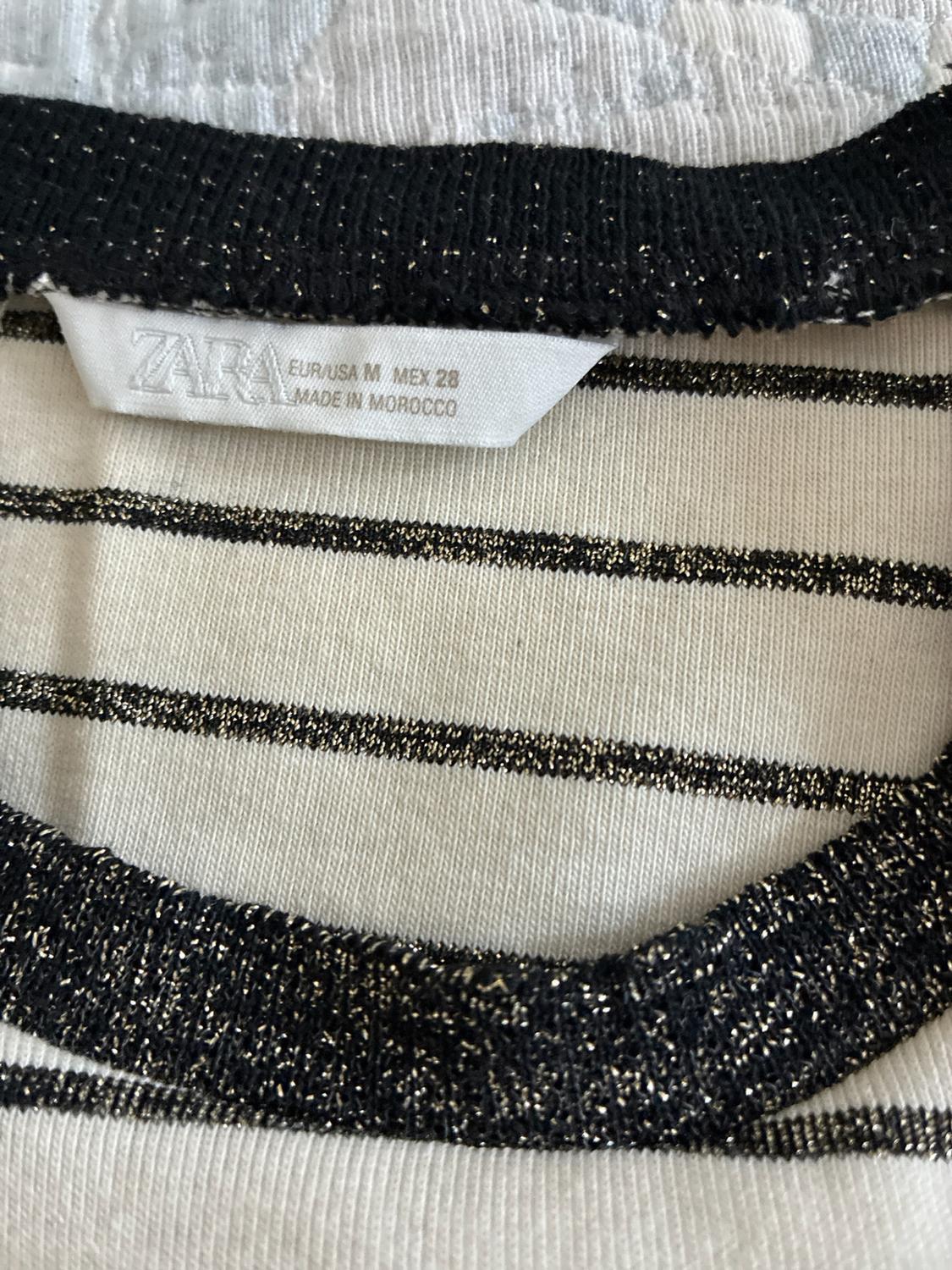 METALLIC THREAD CHUNKY KNIT T-SHIRT - Image 4