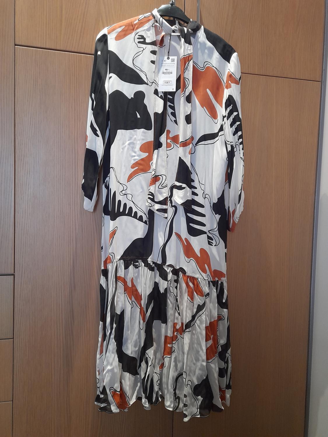 PRINTED MIDI DRESS