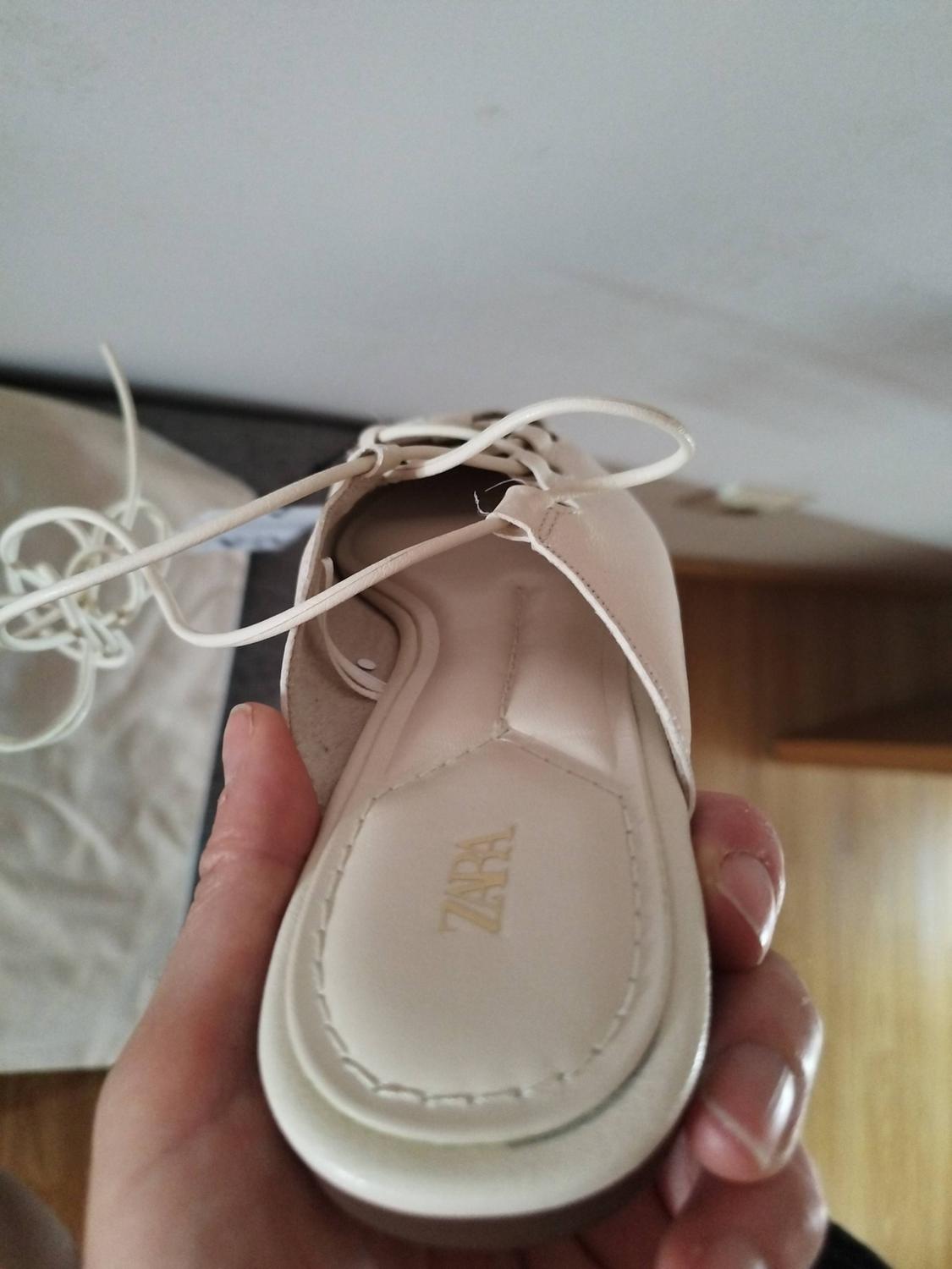 LEATHER SLINGBACK BALLET FLATS - Image 4