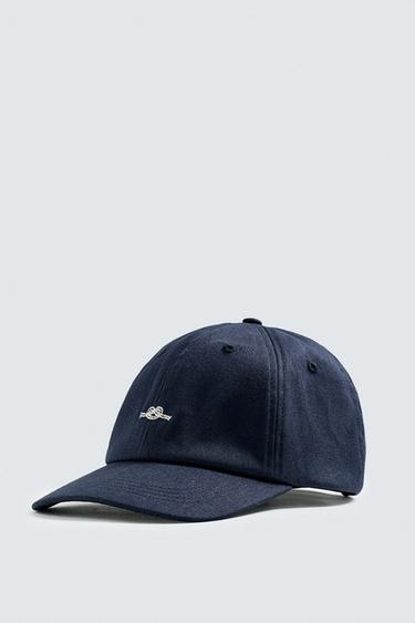 GORRA BORDADO COMBINADO - Marino de Zara