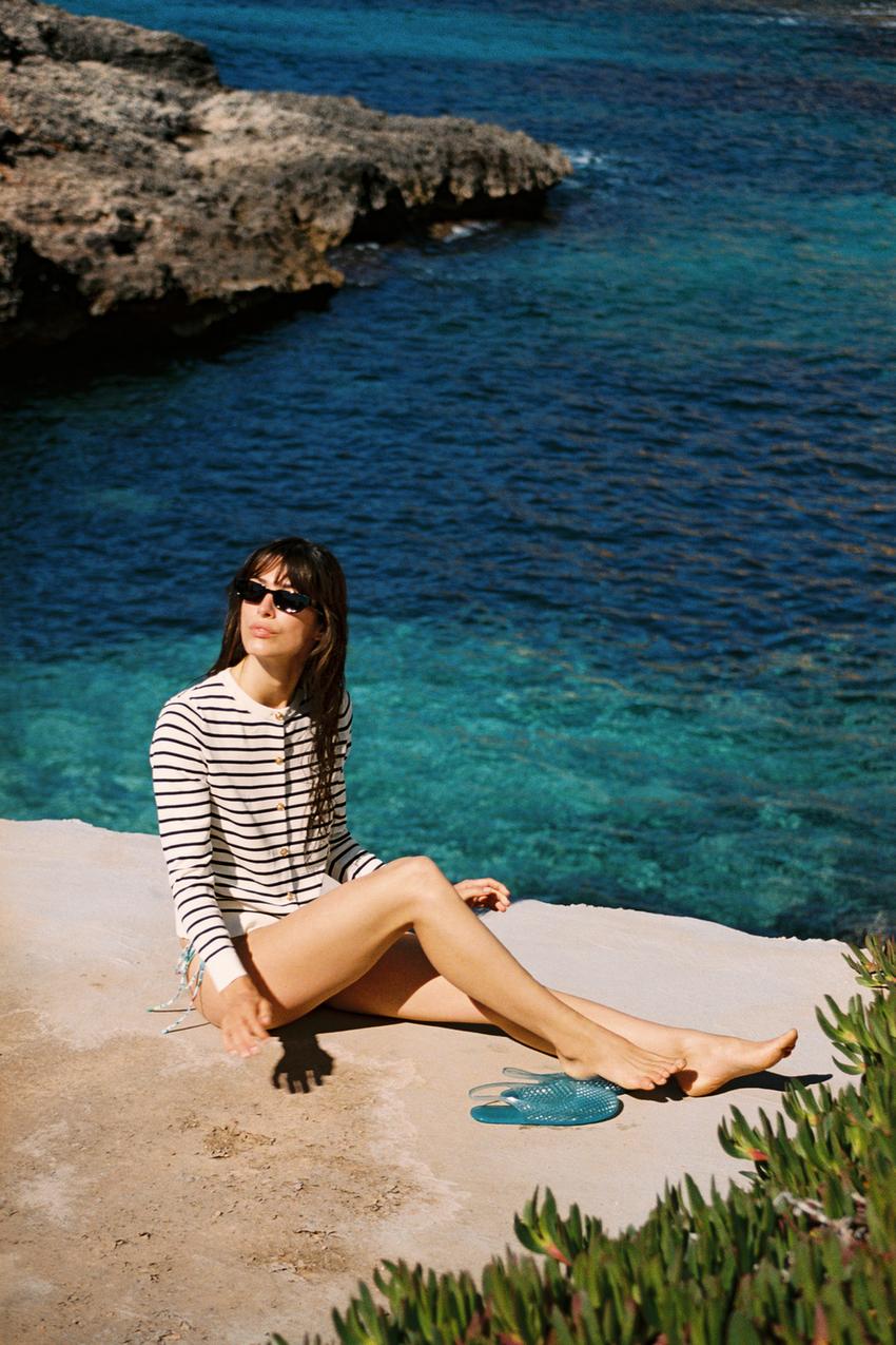 STRIPED KNIT CARDIGAN