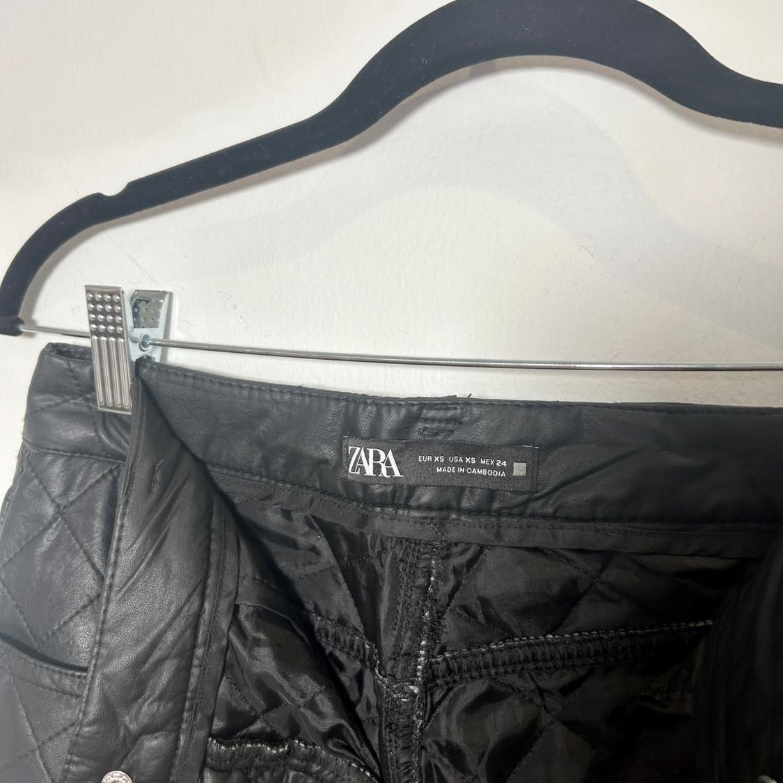 FAUX LEATHER BELTED PANTS - Image 4
