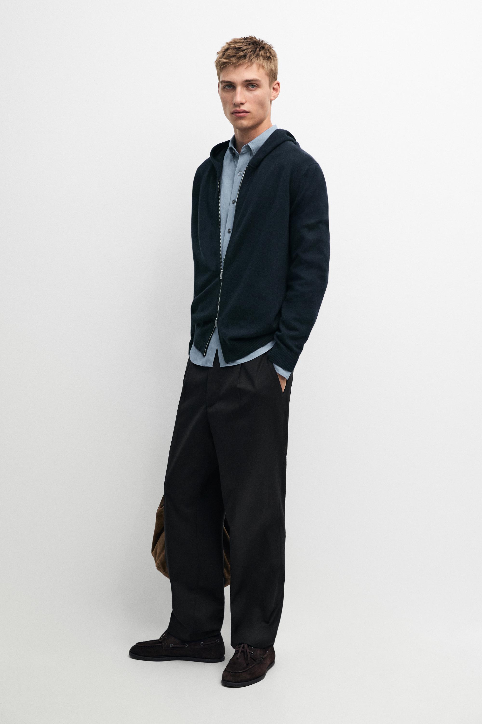 Cardigan à capuche 100 % cachemire