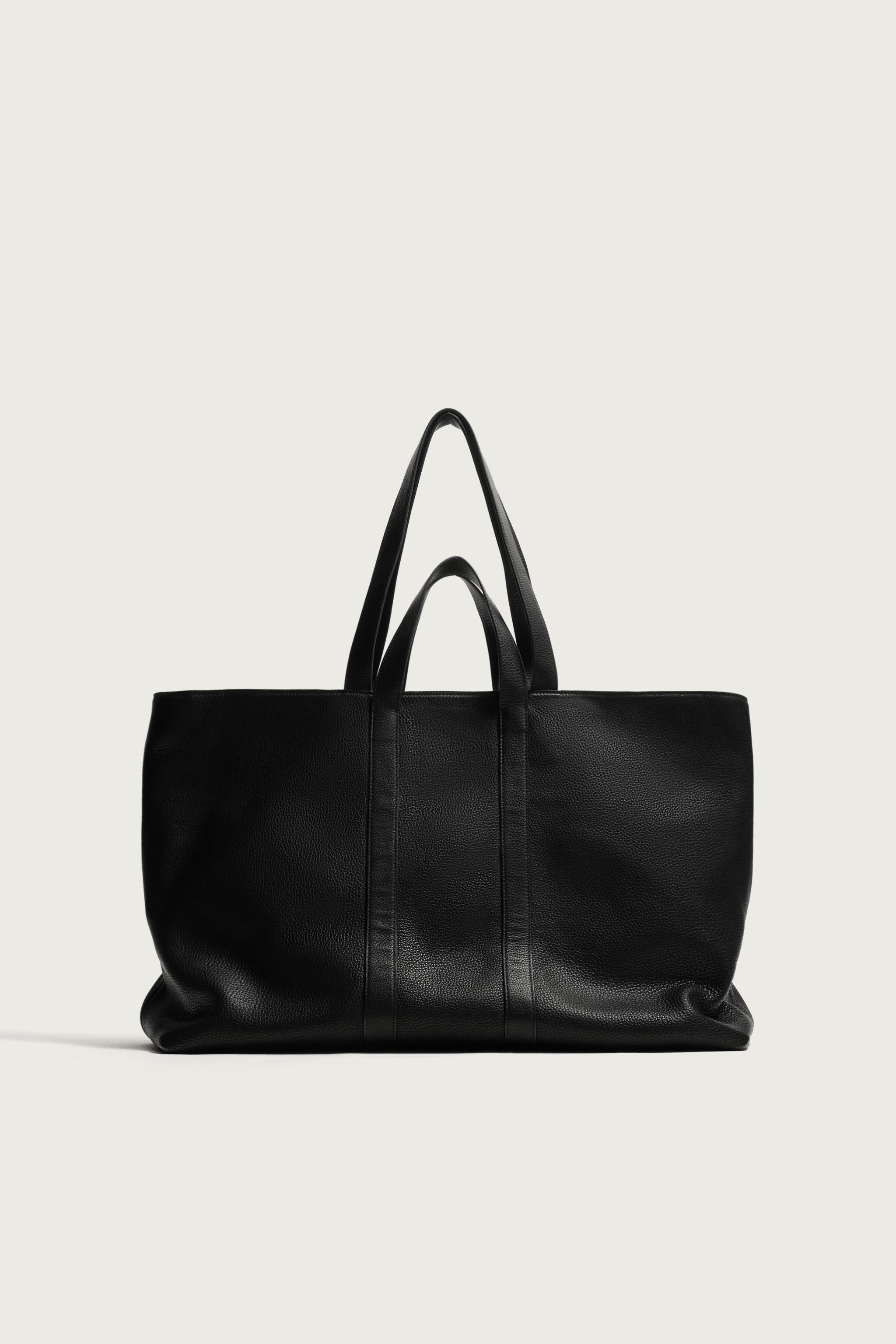 レザートートバッグ - ブラック | ZARA Japan / 日本