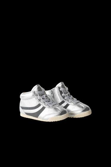 BOTÍN DEPORTIVO MODA - Plata de Zara