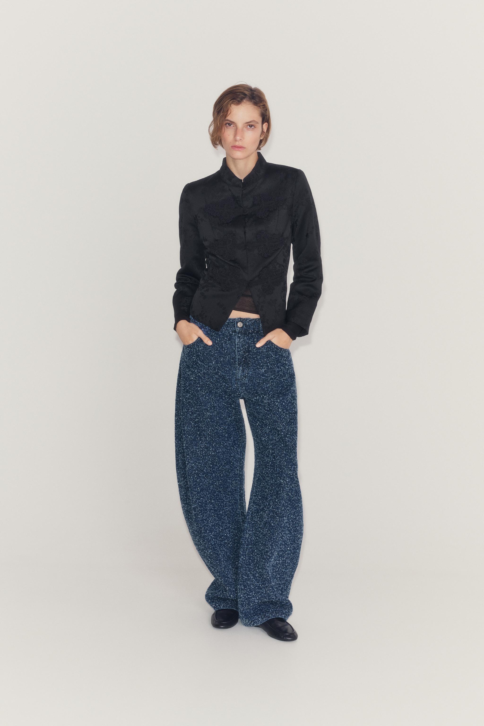 ZW COLLECTION JACQUARD JACKET WITH FROG FASTENINGS