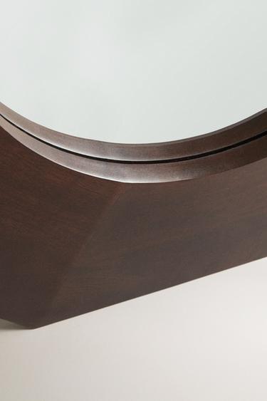 MIROIR CADRE OCTOGONAL - Marron de Zara - Image 1