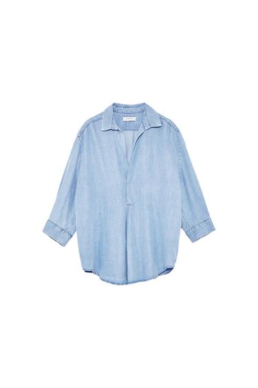 FLOWING V-NECK BLOUSE