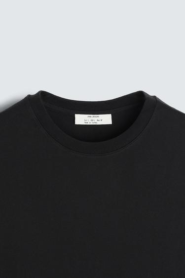 HEAVYWEIGHT SHORT SLEEVE T-SHIRT - Black by Zara - Image 9