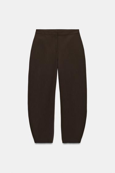 PANTALÓN BALLOON - Marrón de Zara - Imagen 0