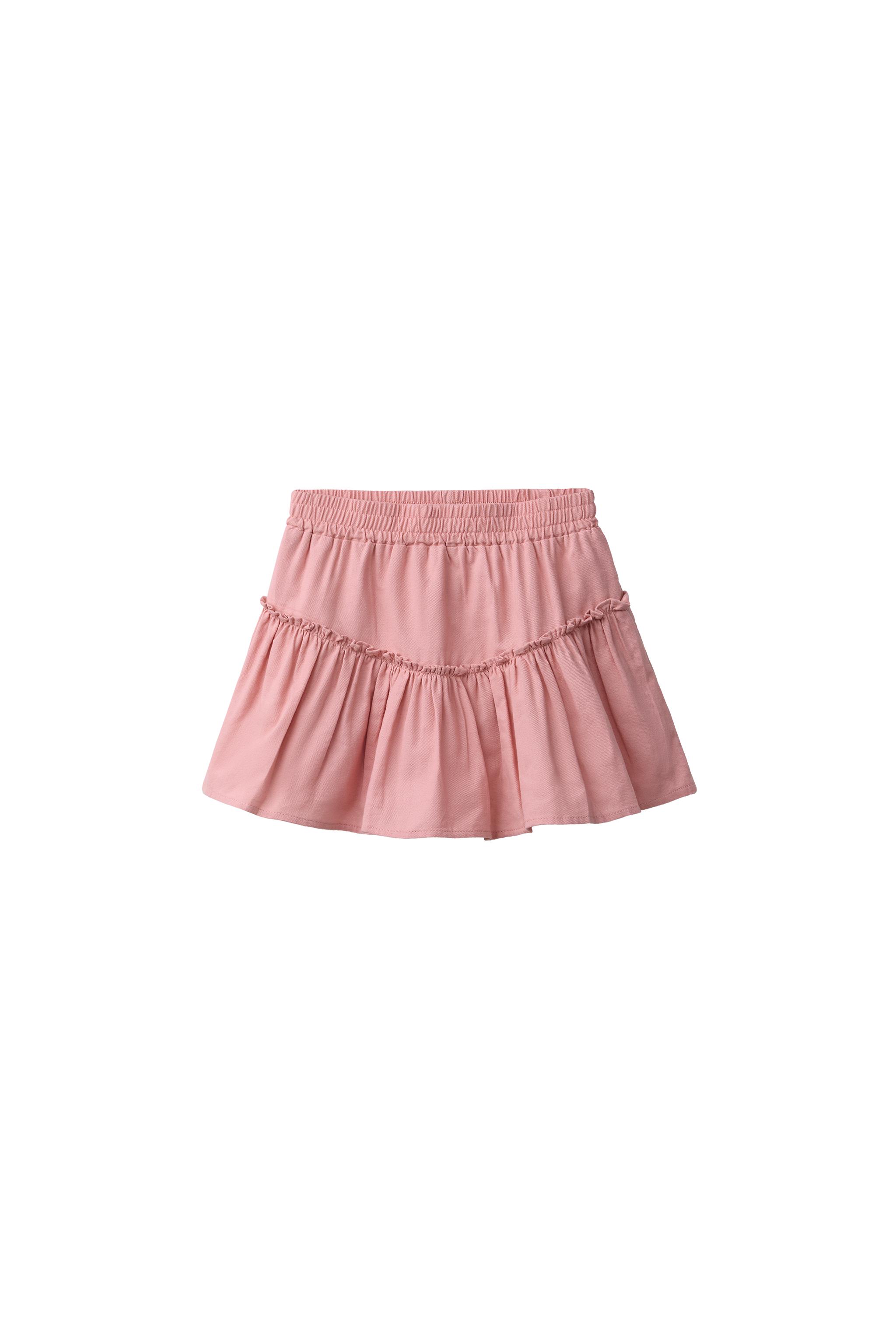 スカート Bibiy MARINA FRILL SKIRT PINK PLAIN RUFFLED SKIRT - Pink | ZARA South Africa