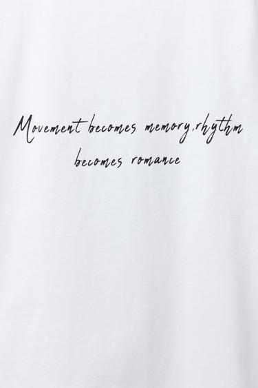 T-SHIRT PHOTOGRAPHIE BALLET. - Blanc cassé de Zara - Image 3