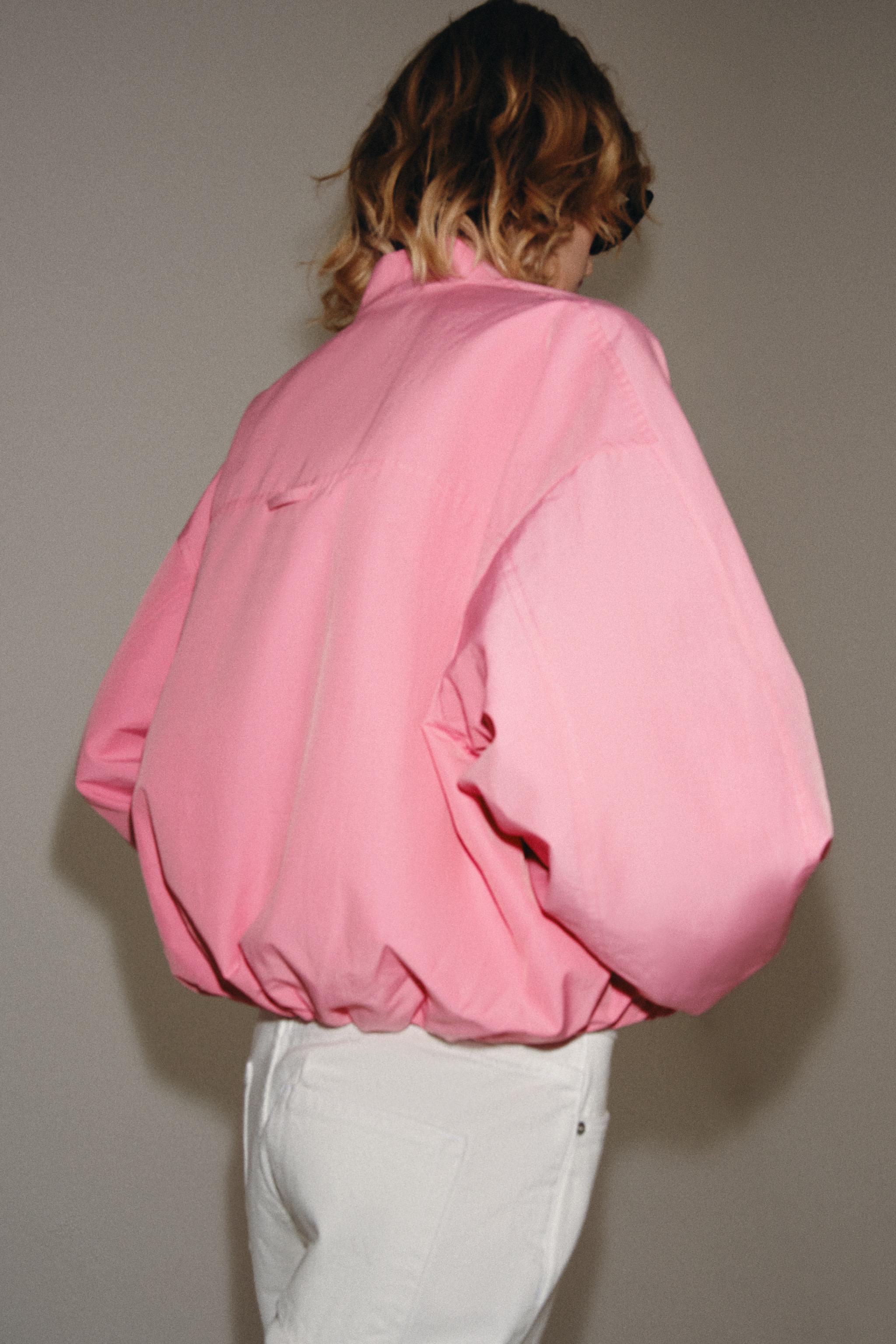 JAQUETA BOMBER ZW COLLECTION - Rosa | ZARA Brasil