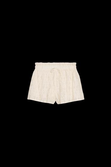 SHORTS MIT STICKEREI - Cremefarben von Zara - Bild 0