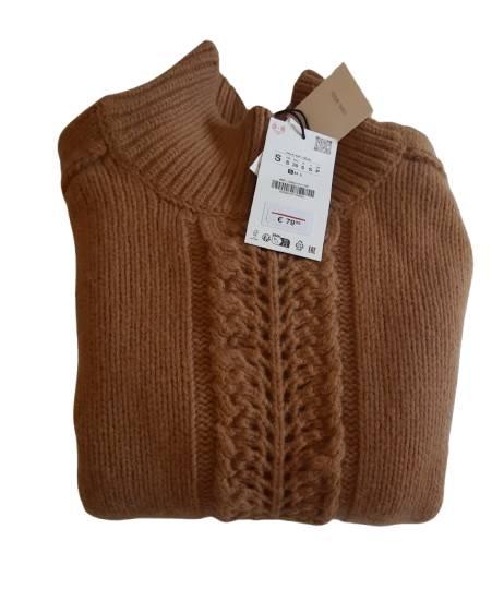 100% WOOL TEXTURED JUMPER - Image 3