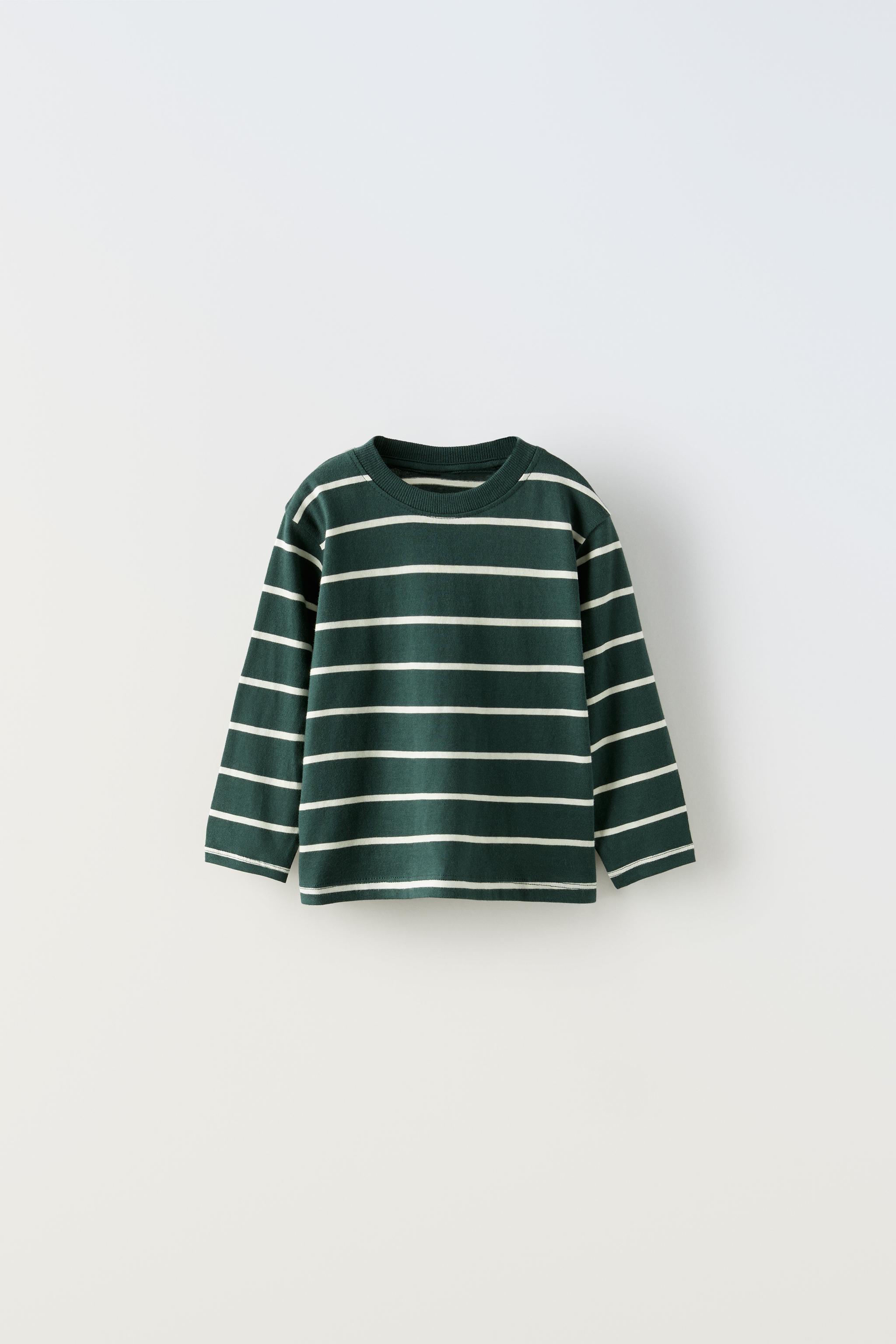 Camiseta rayas 2025 niño zara