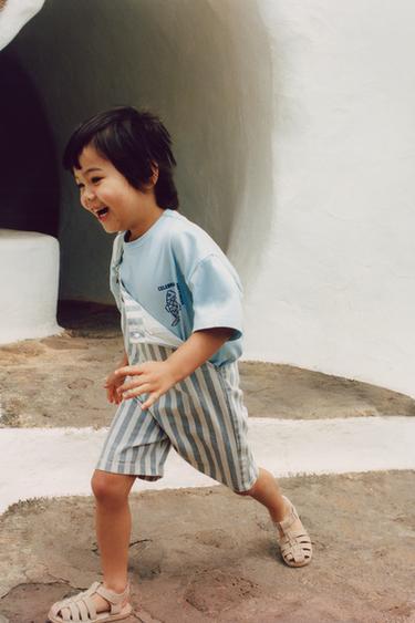 ФУТБОЛКА С ПРИНТОМ «РЫБЫ» — ГОЛУБОЙ от Zara