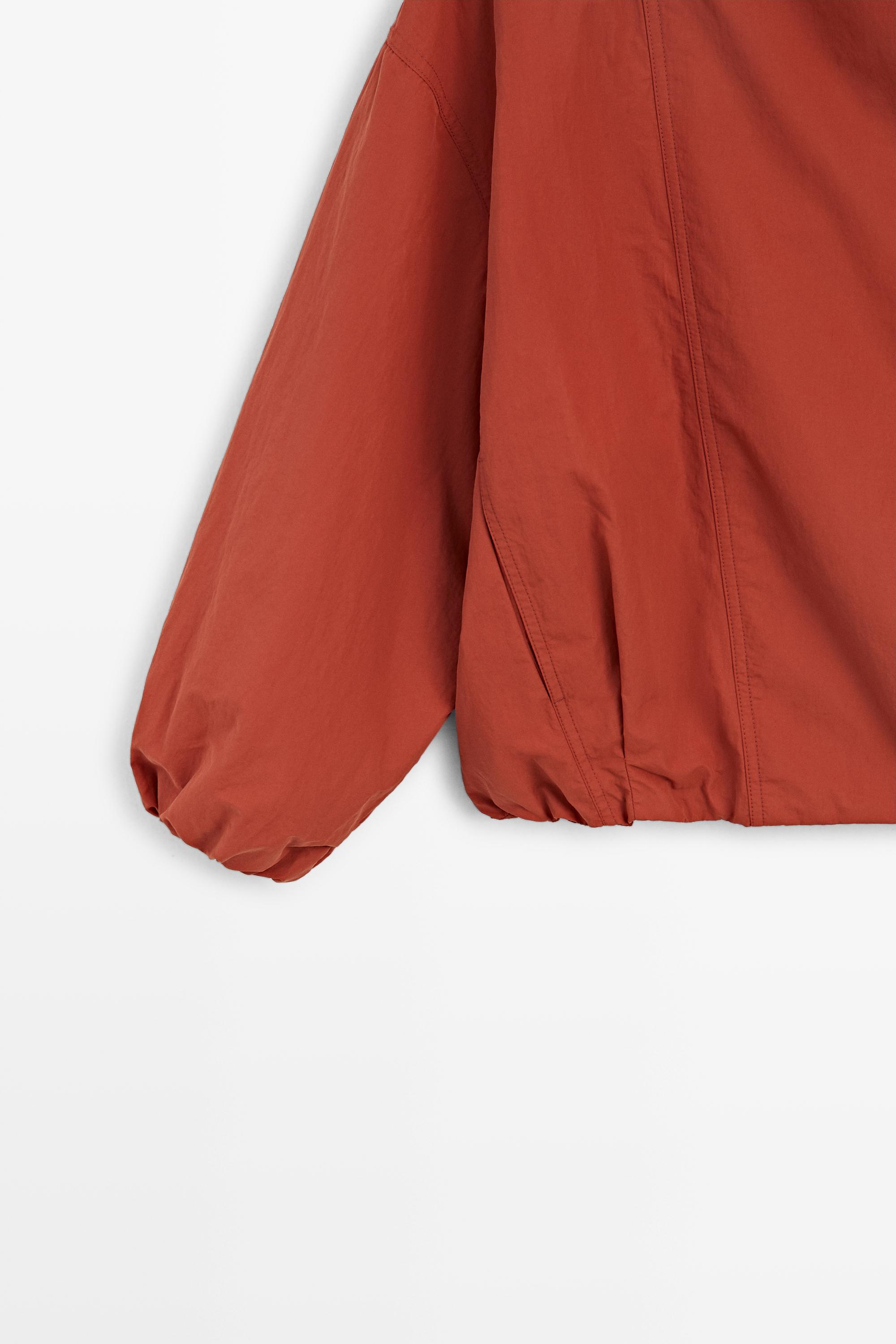 Quilted bomber jacket with side button