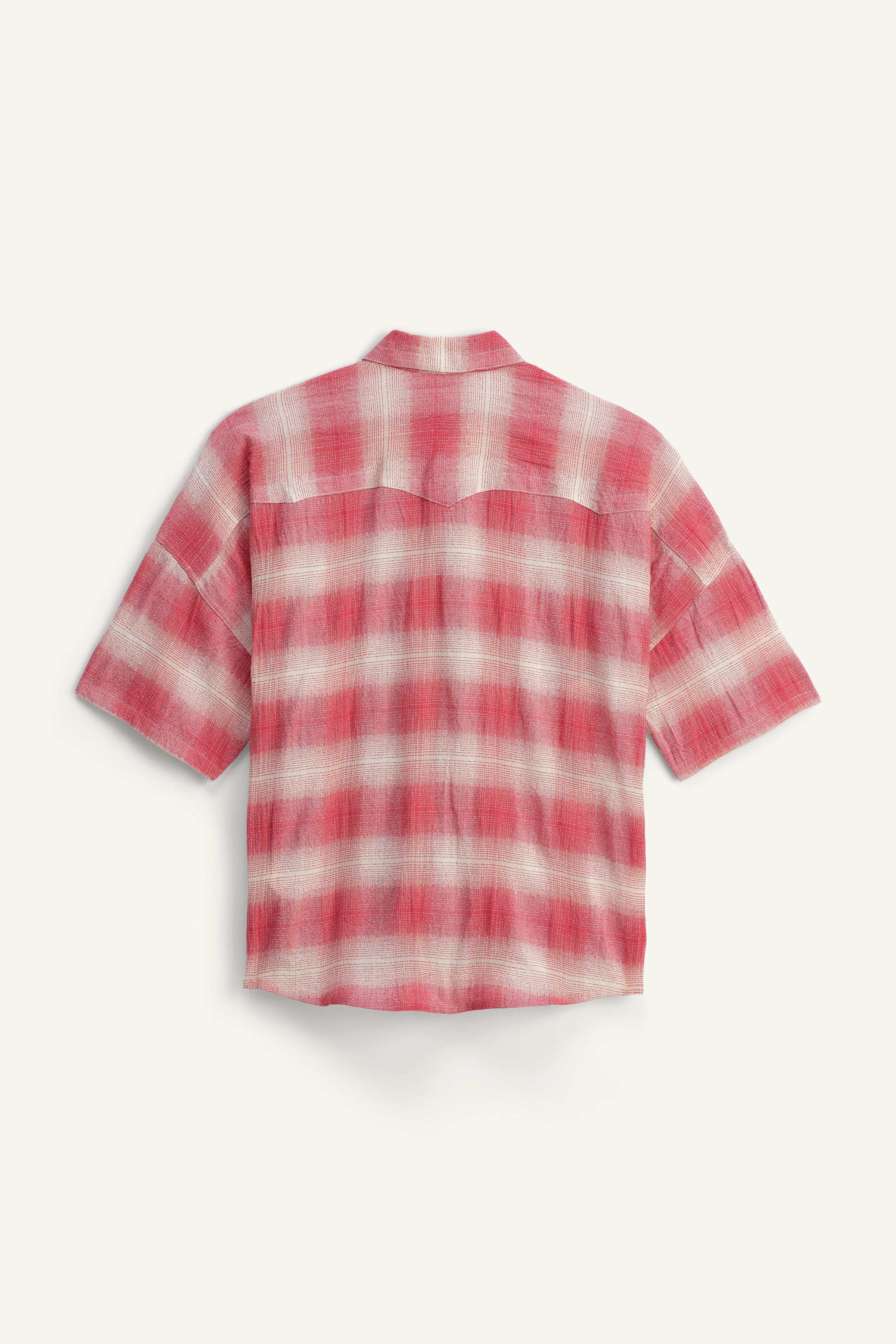 TEXTURED CHECKERED SHIRT LIMITED EDITION - Red | ZARA Canada TEXTURED CHECKERED SHIRT LIMITED EDITION - Red | ZARA Canada