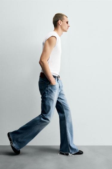 JEANS FLARE FIT - Azul claro de Zara