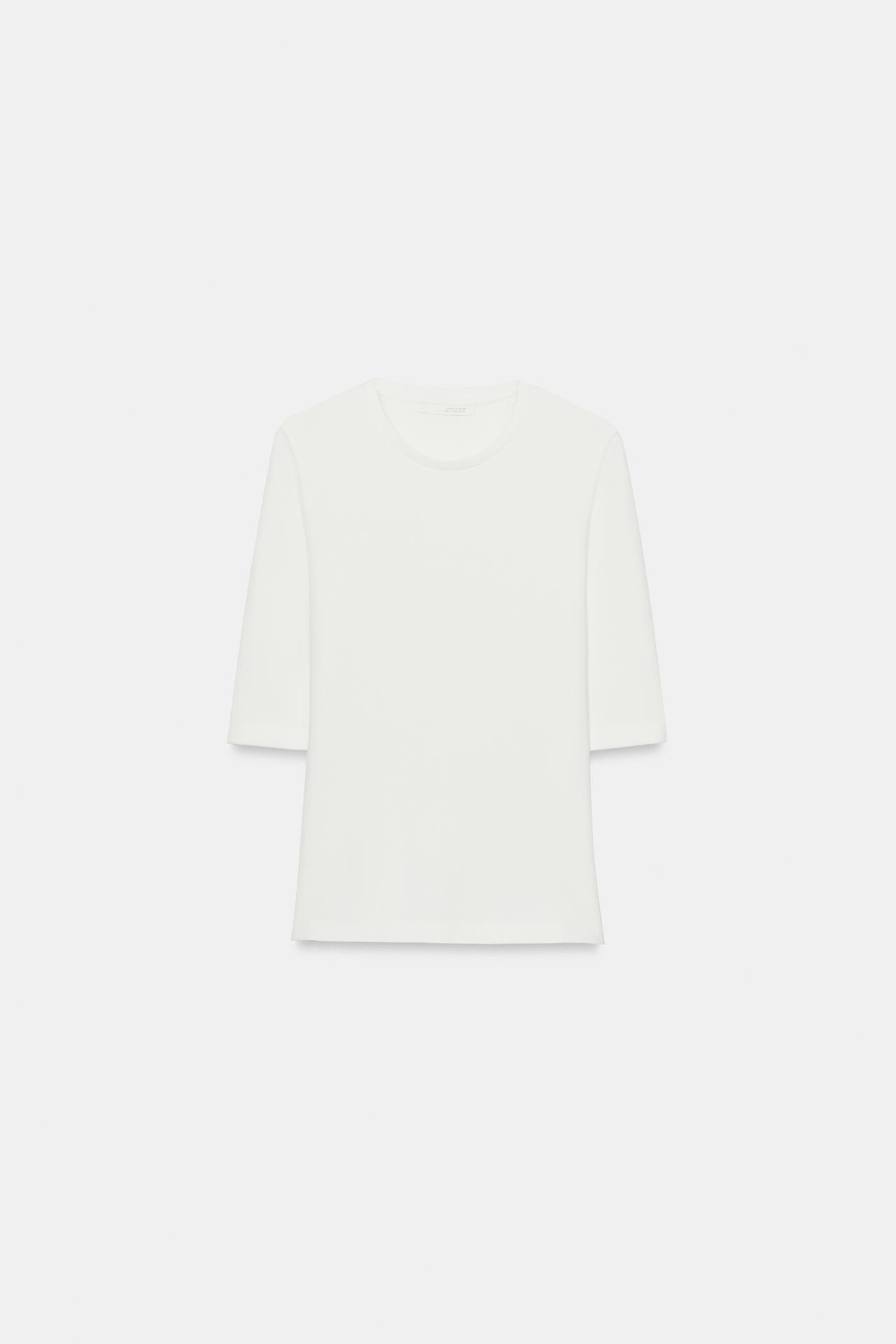 ELBOW-SLEEVE T-SHIRT — White