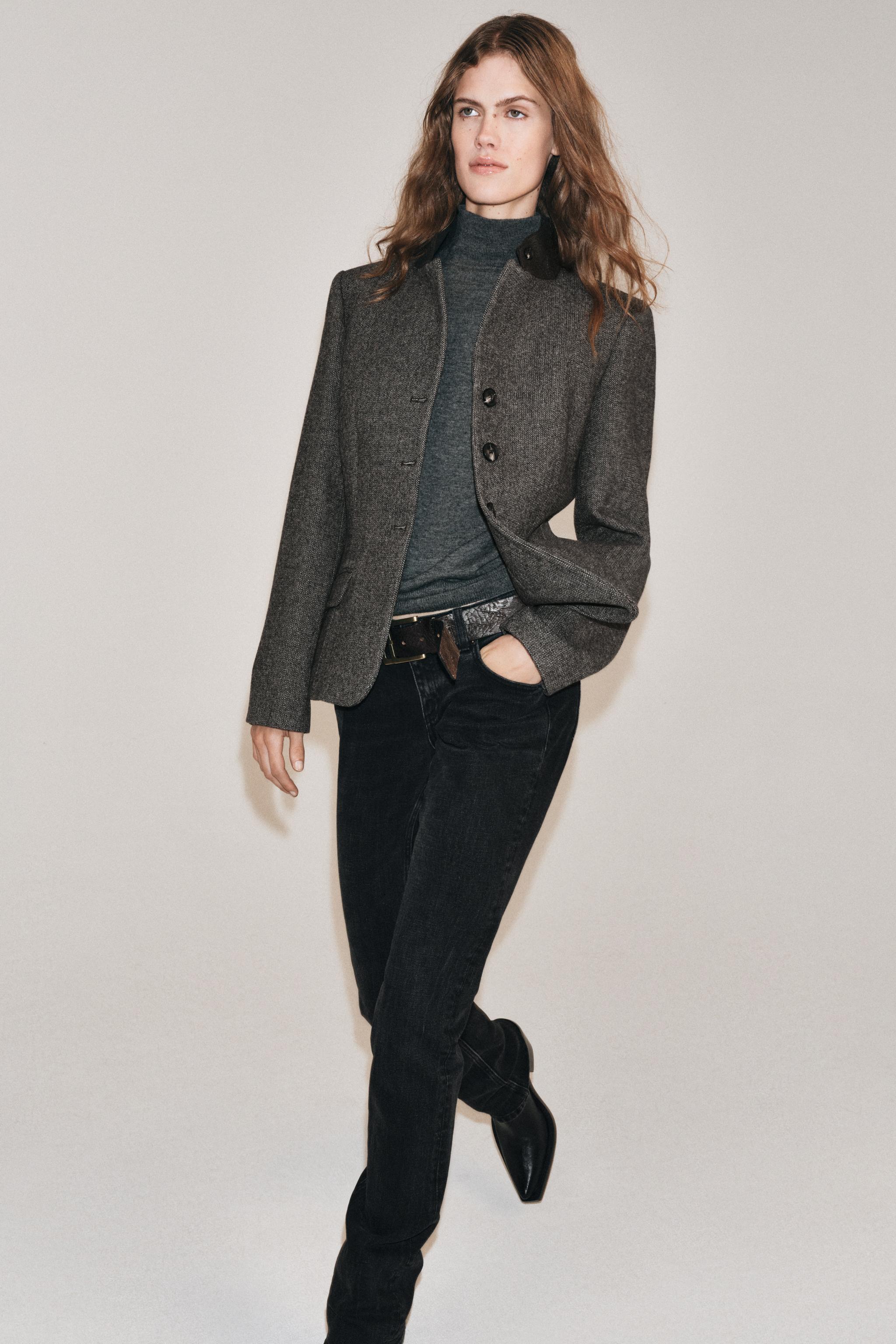 BLAZER CINTREE AVEC LAINE ZW COLLECTION