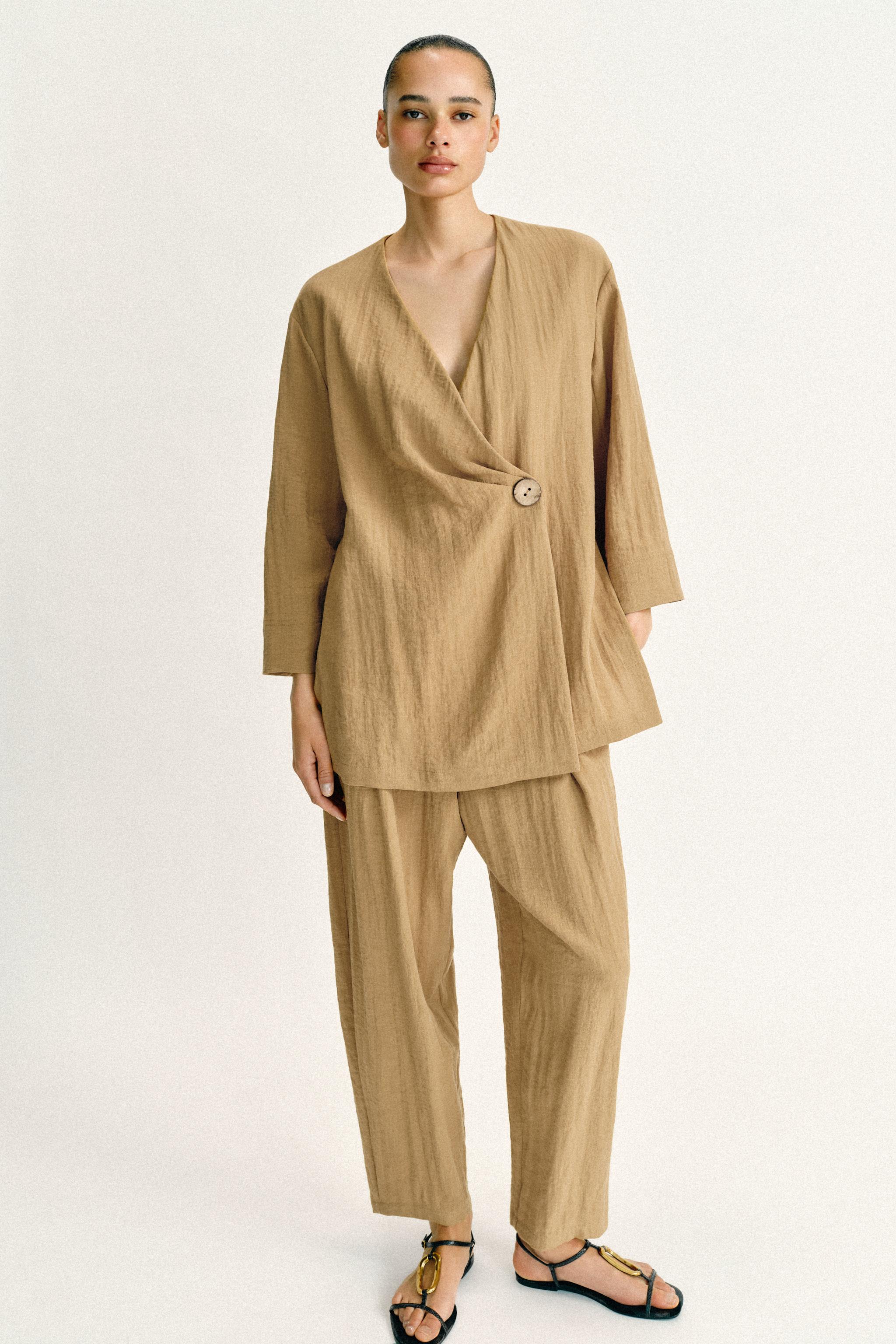 PANTALON FLUIDE TAILLE ÉLASTIQUE ENSEMBLE