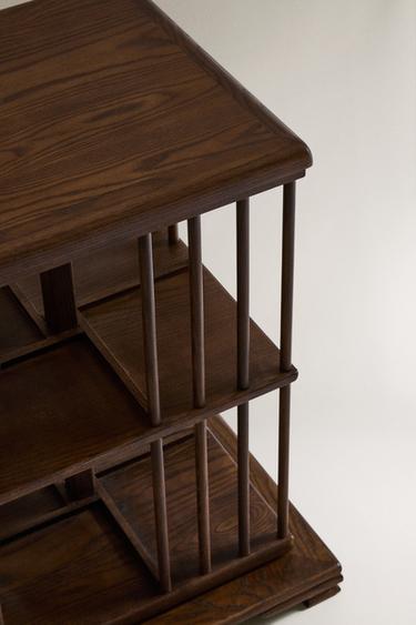 BIBLIOTHÈQUE PIVOTANTE - Marron foncé de Zara - Image 2