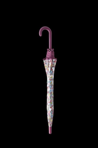 Zara HELLO KITTY © SANRIO UMBRELLA - Raspberry - Image 0