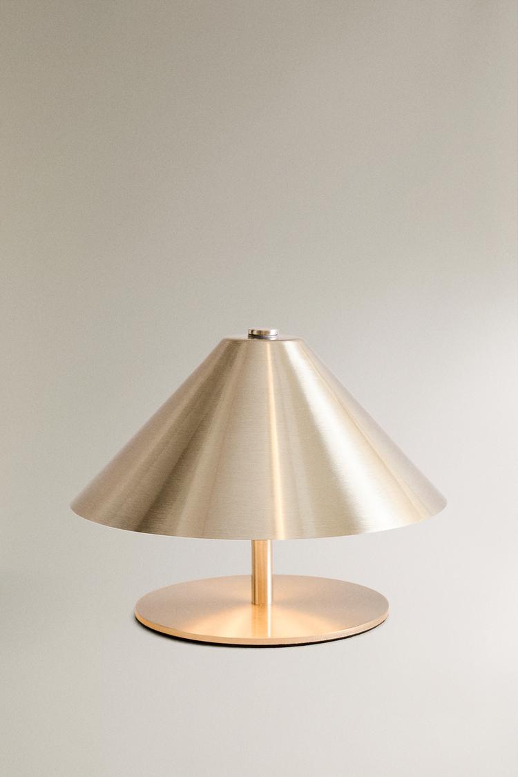 CORDLESS METAL TABLE LAMP — Silver
